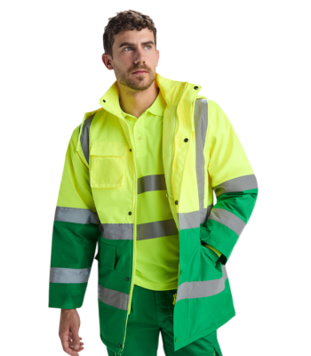 Parka Εργασίας Υψηλής Ορατότητας MERAK – Αδιάβροχο & Επενδεδυμένο